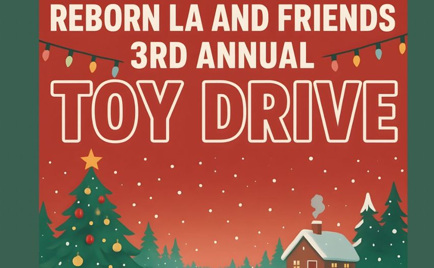 Reborn LA And Friends Car Show Toy Drive partial flyer 2025